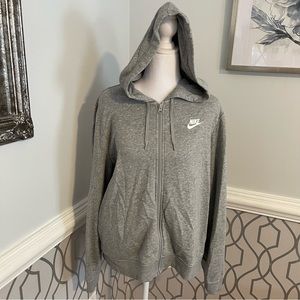 Nike Women’s Zipped Hoodie - Gray Size L